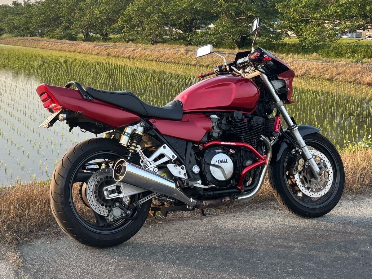 ヤマハ XJR1300 RP03J型 ハンドル改 スライダー付