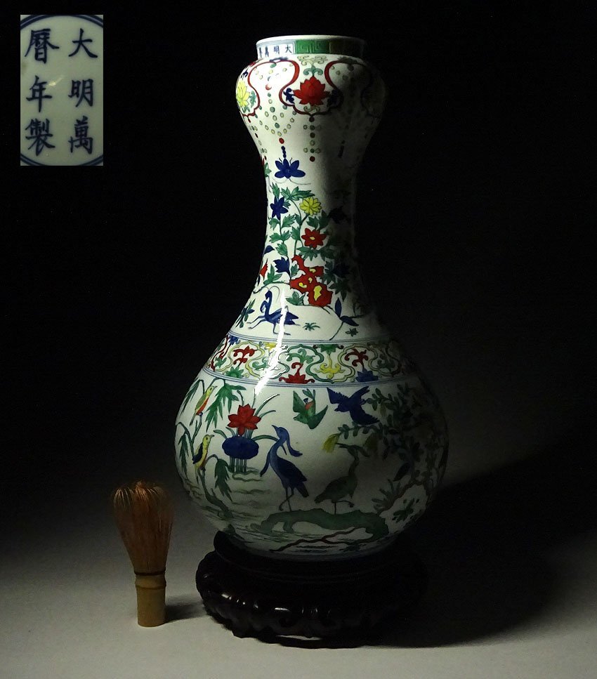 陶磁器 大壺花瓶 花器 花入 置物 希少物年代物 骨董陶磁器一般