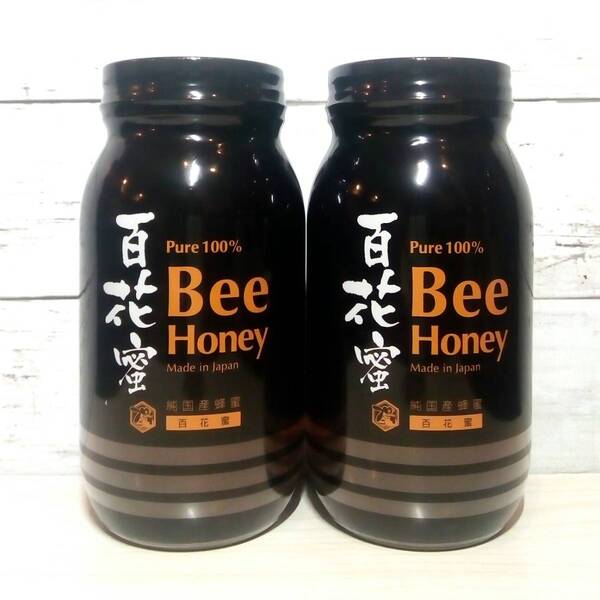 【新品・即決・送料込】 はちみつ家 国産純粋はちみつ 百花蜜 1kg 1000g 2本 まとめ買い セット 蜂蜜 非加熱 | 補償つき 全国送料無料