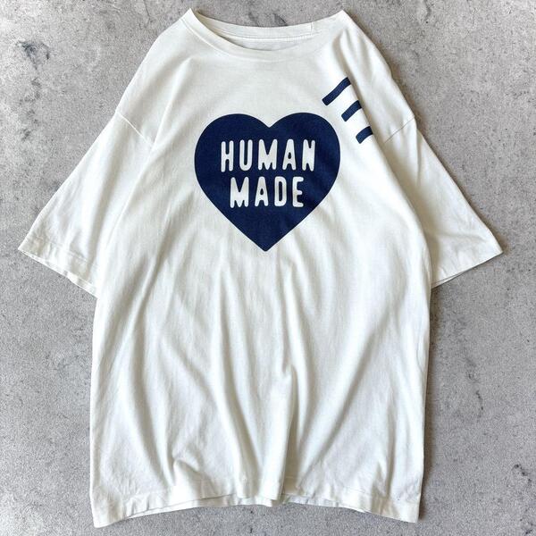 ヒューマンメイド Mサイズ 定番 ハートロゴ Tシャツ 白 ホワイト HUMAN MADE