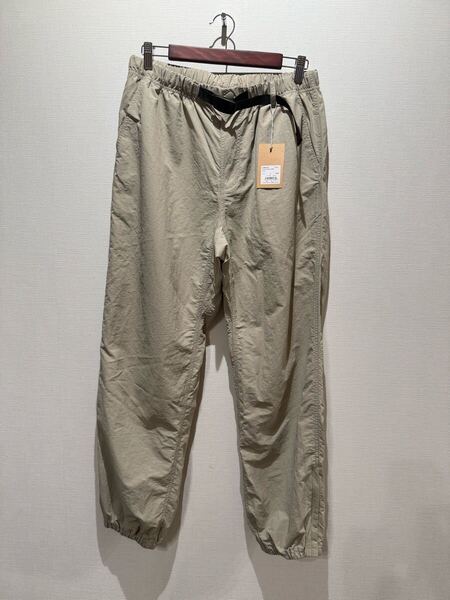 ★ 25SS グラミチ Gramicci G4SM-P119 ナイロントラックパンツ NYLON TRACK PANT 水陸両用 クライミング sizeXL ベージュ 新品未使タグ付