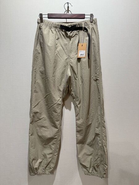 ★ 25SS グラミチ Gramicci G4SM-P119 ナイロントラックパンツ NYLON TRACK PANT 水陸両用 クライミング sizeL ベージュ 新品未使タグ付