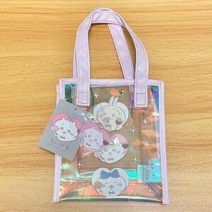 ちいかわ しまむら オーロラミニトート(集合)うさぎ ハチワレ バッグ トートバッグ