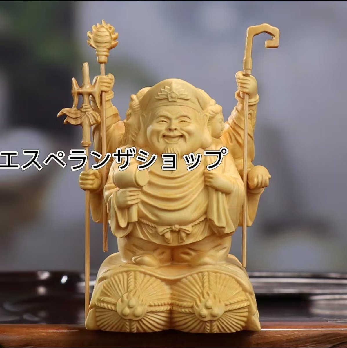 三面大黒天 木製 時代物 骨董品 - メルカリ