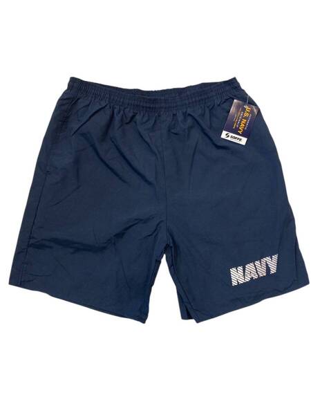新品 デッドストック US NAVY アメリカ海軍 IPFU SOFFE PT Shorts Reflective Logo フィジカルトレーニング ショーツ アメリカ製 L パンツ