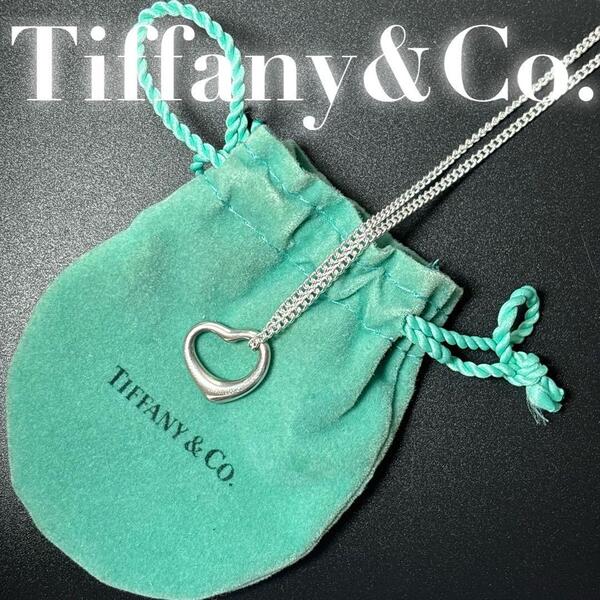 TIFFANY&Co. ネックレス オープンハート シルバー