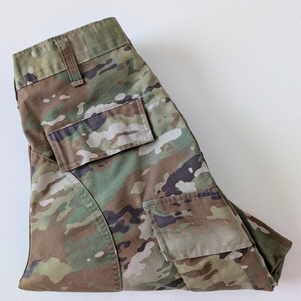 米軍実品 マルチカム迷彩ミリタリーパンツ/19年古着/S-S/実寸W31L30【L1771】