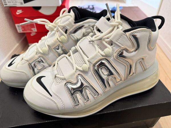NIKE AIR MORE UPTEMPO 720 CHROME BQ7668-100 27㎝ ホワイト レア 希少 モアアップテンポ ナイキ エアー 27