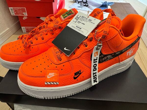 NIKE AIR FORCE 1 PRM JDI ナイキ エアフォース プレミアム AF1 JUST DO IT AR7719-800 オレンジ レザー US9.5 新品 未使用 27.5㎝ タグ付