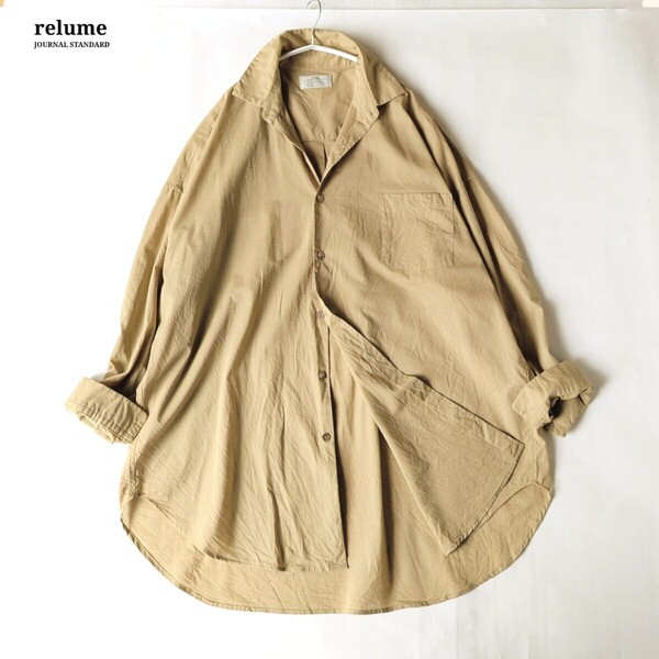 JOURNAL STANDARD relume ジャーナルスタンダードレリューム ワイド シルエット シアー シャツ ゆったり