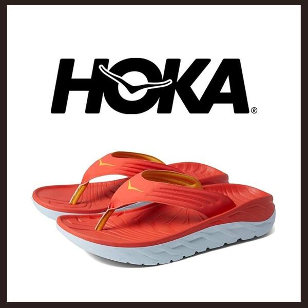 ○★新品 未使用 HOKA オラ リカバリー サンダル 定番コンフォートサンダル オレンジ 28cm(ホカオネオネ)○●