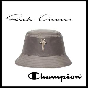 ○★新品 未使用 RICK OWENS × CHAMPION ギリガン バケットハット グレー(リックオウエンス × チャンピオン)○●