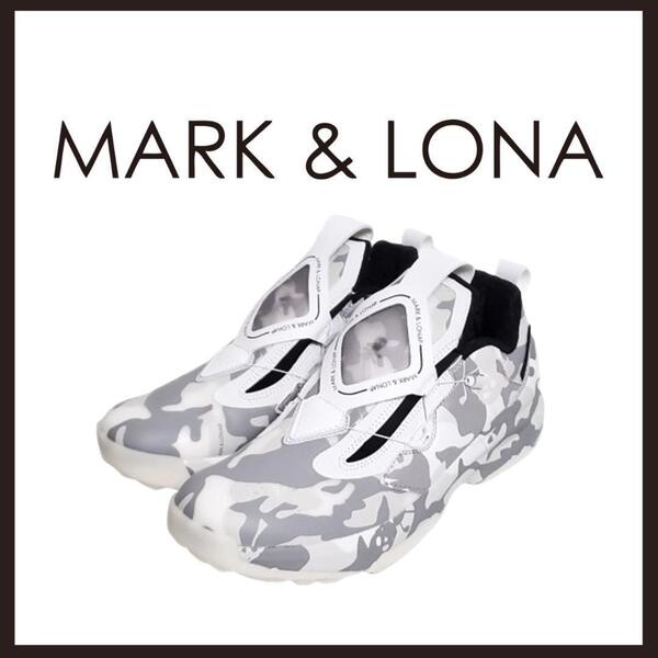 ○★新品 未使用 MARK&LONA アトリウムスパイクレス 定番ゴルフシューズ ホワイト 24cm(マークアンドロナ)○●