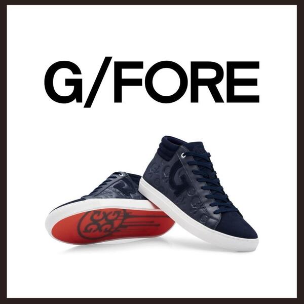○★新品 未使用 G/FORE デボス チャッカ スパイクレスゴルフシューズ ネイビー 26cm(ジーフォア)○●