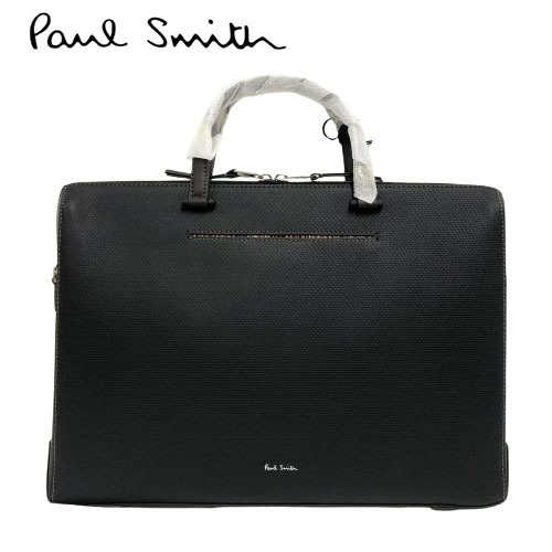 ○★訳有り 新品未使用 Paul Smith (ポールスミス) カラーブロック ブリーフケース ブラック★○