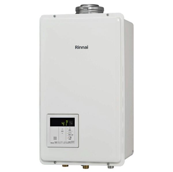 Rinnai リンナイ ガス給湯機 都市ガス用【RUX-V2405FFUA(A)】音声ナビ FF方式・上方給排気タイプ 屋内壁掛型 24号 20A
