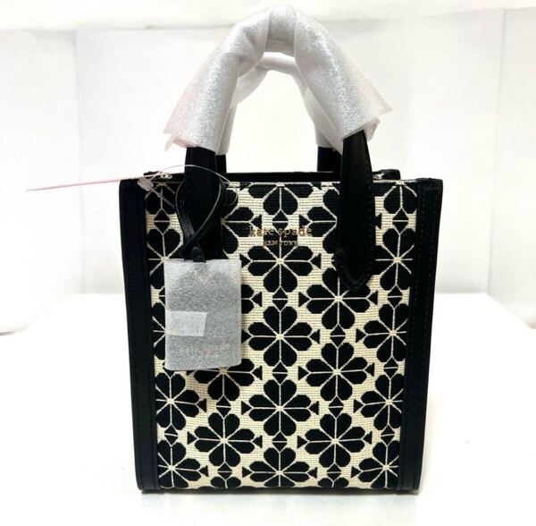 kate spade NEW YORK ケイトスペード ミニショルダーバッグ トートバッグ 2way フラワー ジャカード マンハッタン K7690 250 未使用