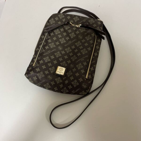CHRISTIAN OLIVIER PARIS クリスチャン オリビエ タテ型 マルチポシェット はっ水 モノグラム ショルダーバッグ 中古