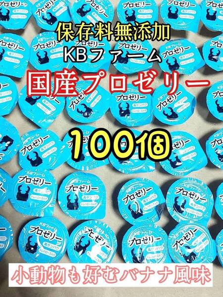 KBファーム 国産プロゼリー16g 100個 カブトムシ クワガタ 昆虫 オオクワガタ