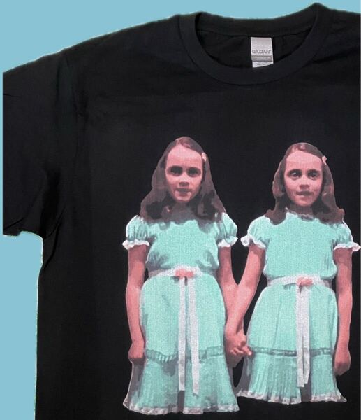 L/新品/shining/twins/シャイニング双子/movieムービー/映画Tシャツ/BK