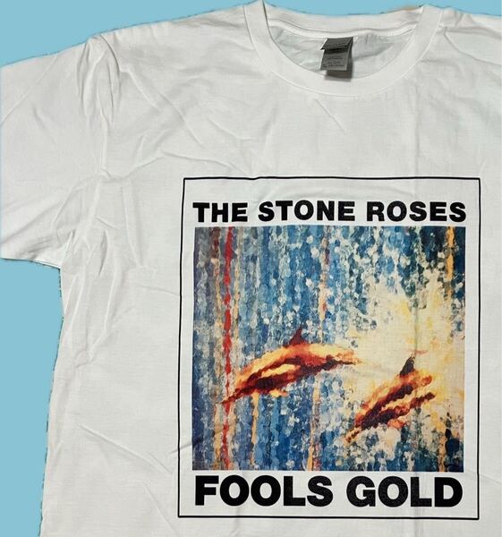 L/新品/THE STONE ROSES ザ・ストーン・ローゼズ/Fools Gold /Tシャツ/WH