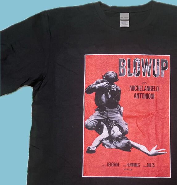 XL/新品/BLOW UP/欲望/イタリア映画/Tシャツ/movieムービー/映画/BK/ミケランジェロアントニオーニ/BK