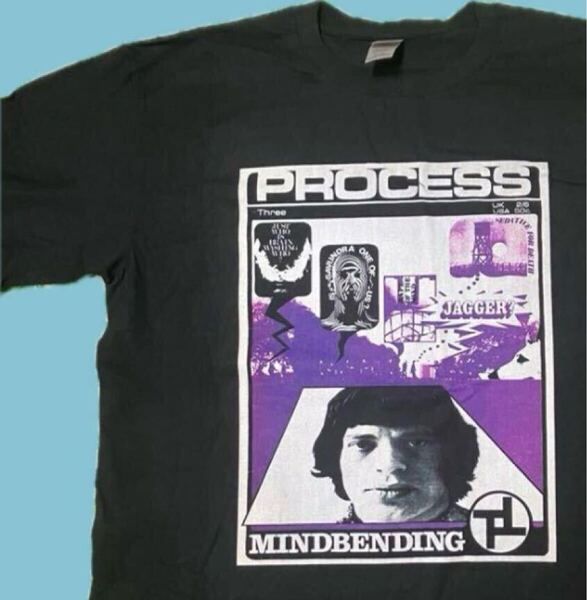 L/新品/MICK JAGGER/ミックジャガー/60'sカルチャーマガジンカバーフォトモチーフ/Tシャツ/ローリング・ストーンズ Rolling Stones/BK