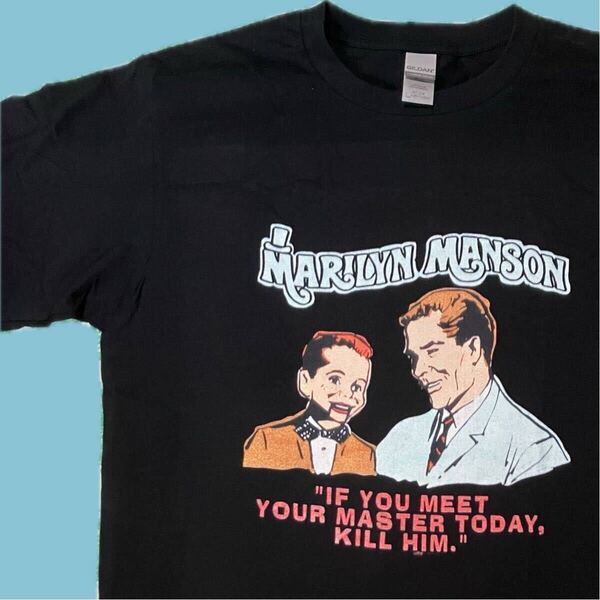 XL\新品/Marilyn Manson/ If You Meet Your Master Today/マリリンマンソン/両面プリント/Tシャツ/BK