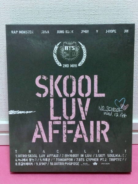 K-POP♪ BTS 防弾少年団 2nd Mini ALBUM「SKOOL LUV AFFAIR」韓国盤CD 2014年/ディスク傷無し良好!