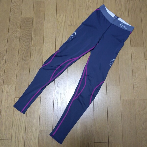 C3fit 3FW09120 パフォーマンスロングタイツ WOMEN'S S グレー サポート コンプレッション スパッツ レディース