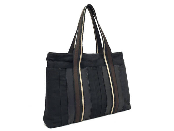 KO1575-14193◆超美品【エルメス】トロカホリゾンタル・ハンドバッグ◆トートバッグ・ビジネス・ブラック