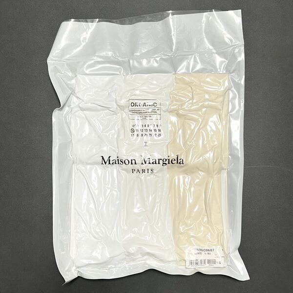 L 新品 メゾンマルジェラ 3パック パックT オーガニック ジャージー Tシャツ 3枚セット 3PACK 3枚 セット MaisonMargiela パック ホワイト