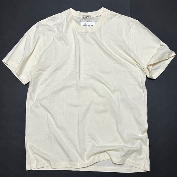 L 新品 メゾンマルジェラ オーガニック ジャージー Tシャツ バラ売り 生成り 白 パックT 3パック バラ Maison Margiela 3pack TEE パック