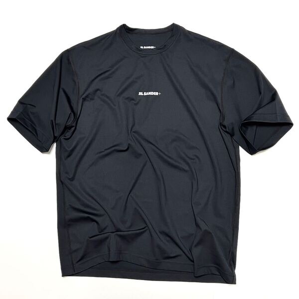 L 新品 正規品 JIL SANDER ジルサンダー センター ロゴ Tシャツ ブラック 黒 ラッシュガード スイムウェア ビーチウェア ロゴ TEE 水着