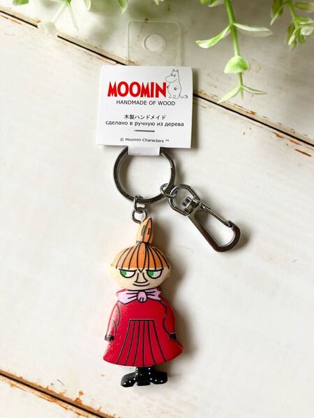 ムーミン♪ キーホルダー リトルミイ 木製ハンドメイド 北欧モリトイ社 送料無料