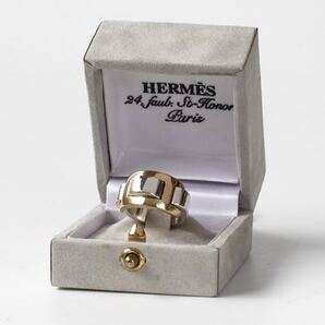 VINTAGE HERMES 18kゴールド/シルバー リング