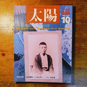 【送料無料】太陽1988年10月 泉鏡花 幻想の王国(金沢 小村雪岱 村松定孝 友視 種村季弘 土田ヒロミ 荒俣宏 中沢新一 高橋睦郎 石本泰博)