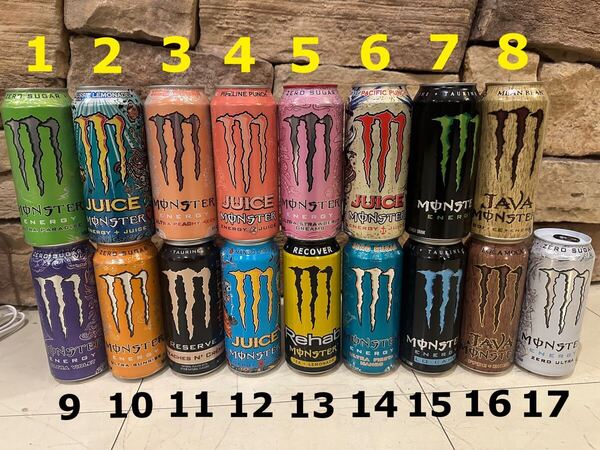 最安値 レア 海外版 モンスターエナジー 4本セット 送料込 モンスター エナジードリンク