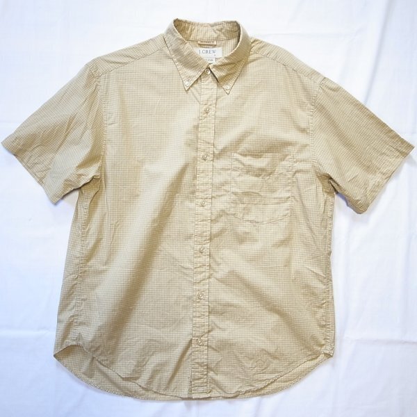 J.Crew Check Shirt Short Sleeve jcrew ジェイクルー shirt shirts シャツ check チェック 半袖 ショートスリーブ 半袖シャツ ボタン a