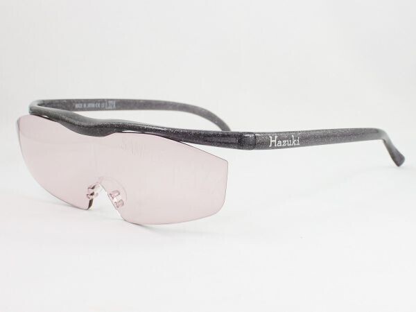 日本製◆ハズキルーペ ラージ カラー 1.32倍 ブラックグレー◆量販店 見 本 品 老眼鏡 拡大鏡 リーディンググラス シニアグラス スマホ