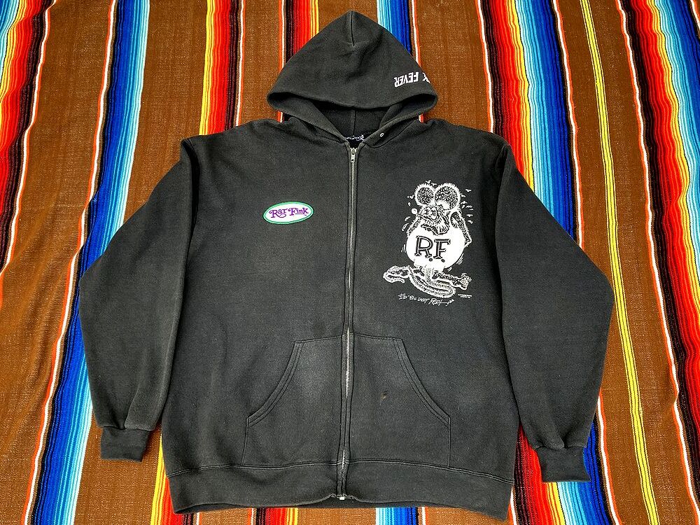 95's エドロス ラット フィンク スウェット プルオーバーパーカー L 95's エドロス ラット フィンク スウェット プルオーバー