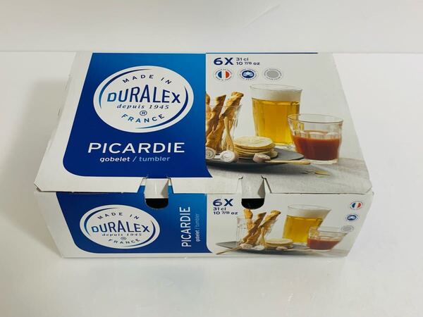 DURALEX PICARDIE デュラレックス ピカルディ 310cc 6個入り 1130 1028A B06 クリア 未使用品 グラス コップ ガラス
