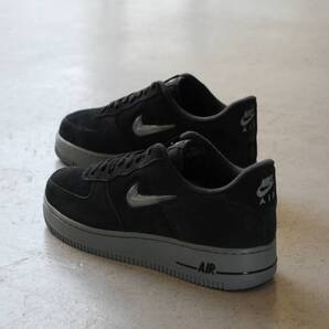 air force 1 jewel★US8.5★検索用,エア,フォース,ワン,AF1,LOW,ロー,ブラック,黒,グレー,ジュエル,ジェル,スエード,アメリカ,海外,限定