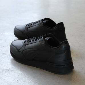 st runner v4 l★US8.5★検索用,ランナー,レザー,オール,ブラック,真っ黒,レトロ,クラシック,ランニング,アメリカ,海外,USA,限定