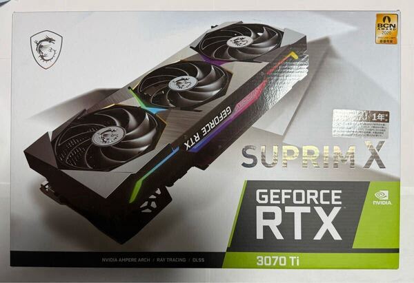 【美品】MSI GeForce RTX 3070Ti 8G SUPRIM X