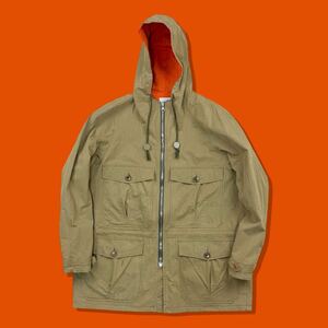 90s NIGEL CABOURN ナイジェルケーボン コットンマウンテンパーカー ジャケット riri zip リリジップ ベージュ オレンジ ヴィンテージ