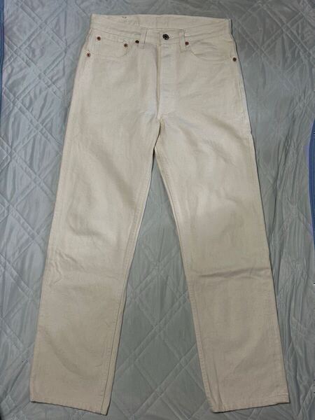 90's Levi's 501 ホワイトデニム 31インチ Made in USA アメリカ製 ジーンズ パンツ 白 ボタン裏552 リーバイス ヴィンテージ 古着 メンズ