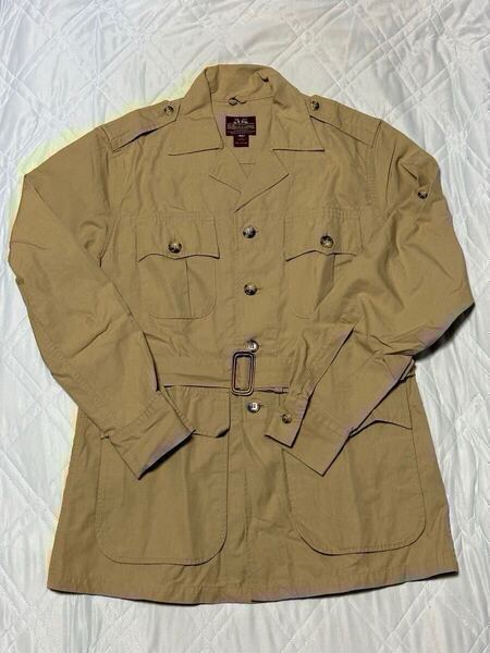 Willis&Geiger×BEAMS PLUS 別注 ブッシュジャケット Beige 40 ベージュ カーキ コットンポプリン サファリ ビームスプラス メンズ 古着