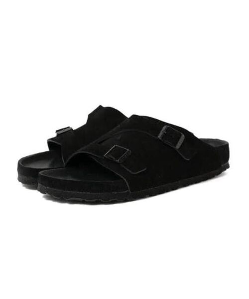 BIRKENSTOCK×BEAMS 別注 ZURICH ブラック 41 26.5cm ナローフィット サンダル スエード チューリッヒ ビルケンシュトック ビームス ドイツ