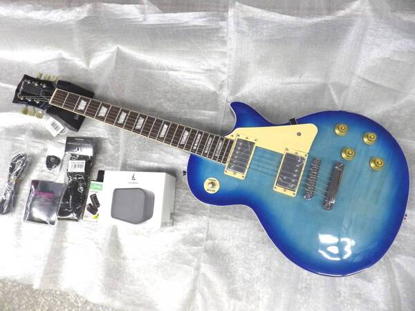 限定カラー PhotoGenic エレキギター レスポールタイプ LP-260 SBL LTD シースルーブルー ライトセット